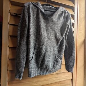 Market & Spruce Heather Gray Hooded Sweater